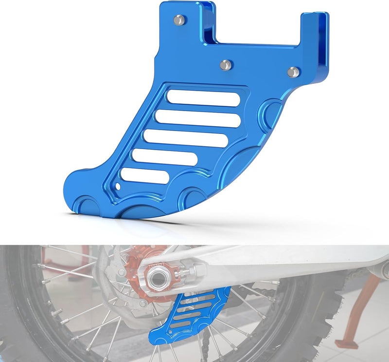 NICECNC Blue Rear Brake Disc Shield Protector Compatible with Husaberg TE/FE 250-570 allshippage 2009-2014 See Fitment - Image 1